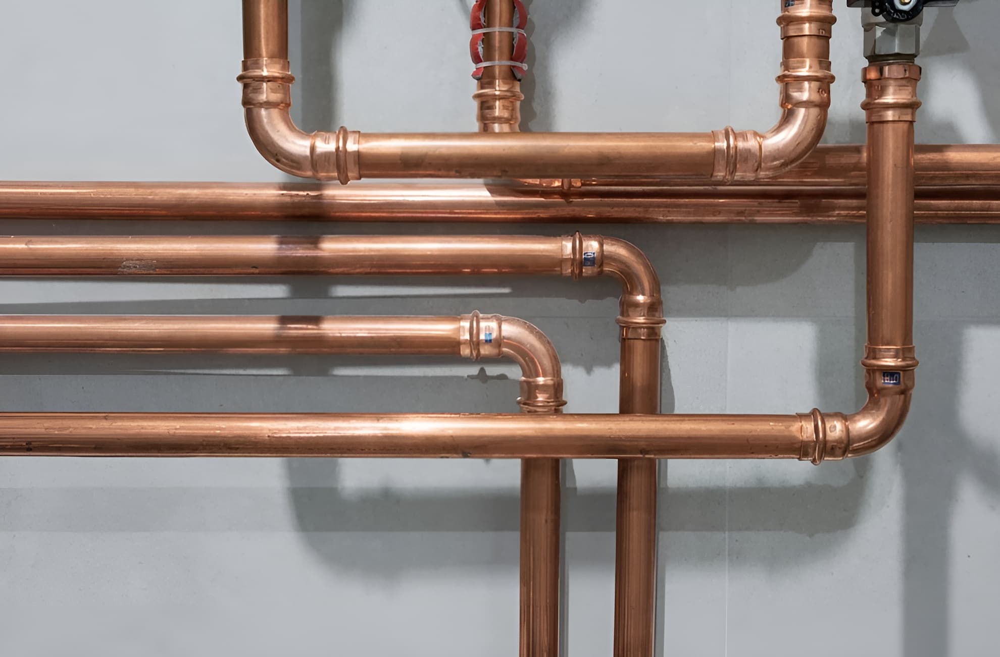 Copper water lines installed by Hold Right Plumbing, a licensed plumber serving McMinnville and Yamhill County, Oregon